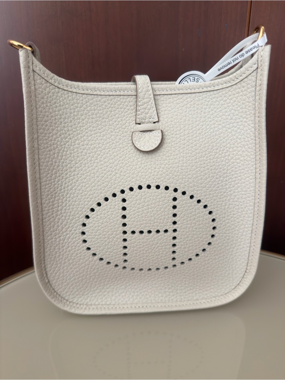 Hermès Evelyne 16 TPM  Bag in Craie Gold Hardware Clemence Leather 2026 stamp G - Picture 13 of 14